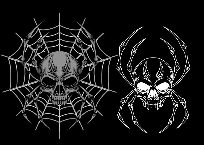 spider dark illustration