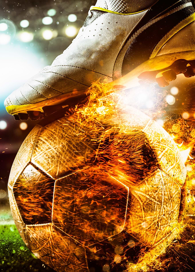 Burning Football