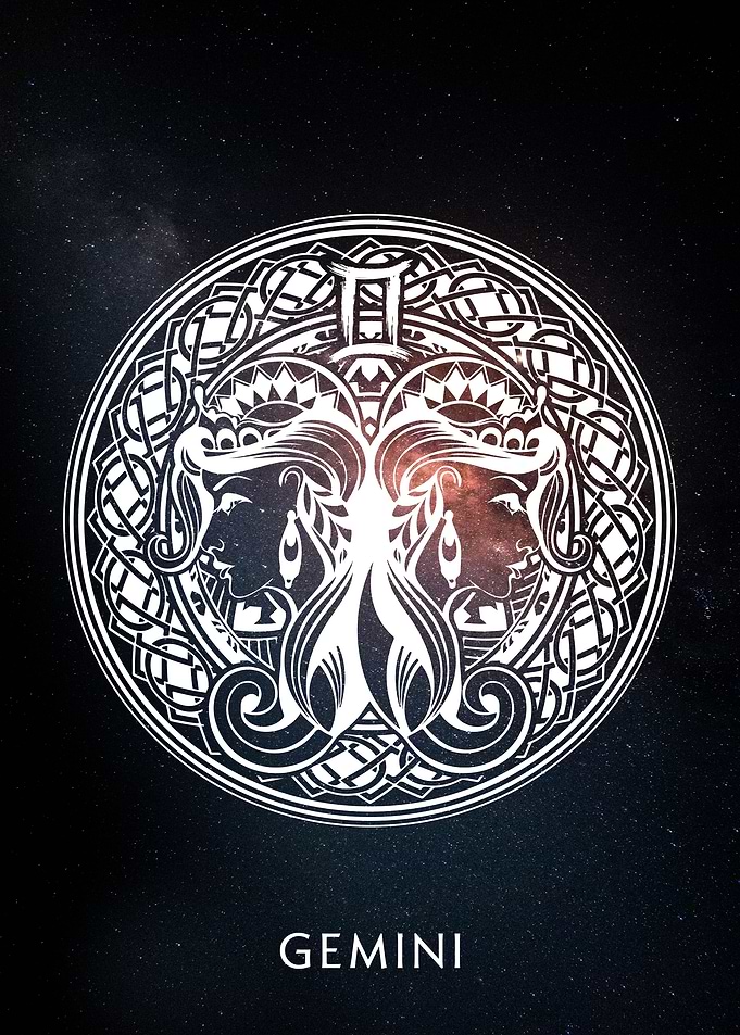 Zodiac Sign Gemini Galaxy