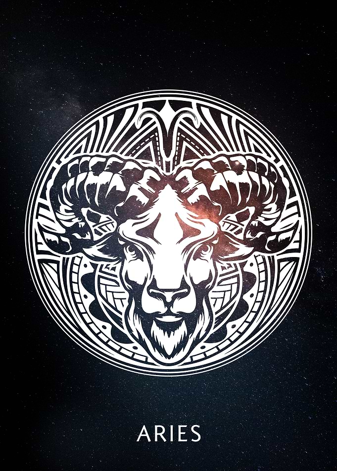 Zodiac Sign Aries Galaxy
