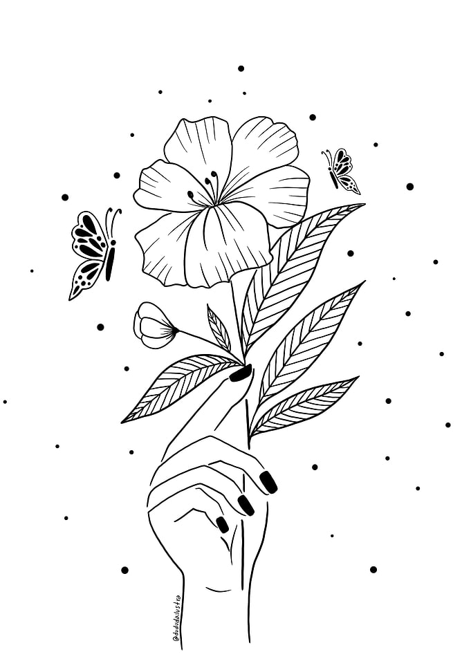 Flower hand