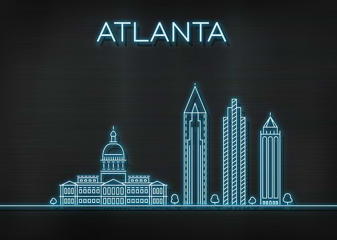 Atlanta City Skyline