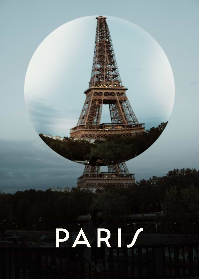 Paris France Crystal Lens