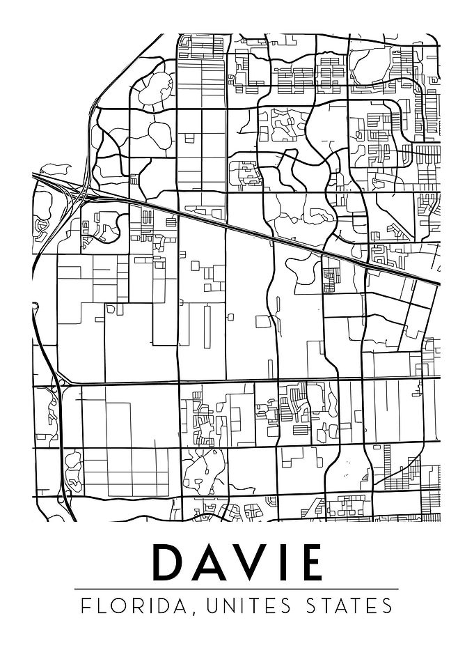 Davie Florida Map