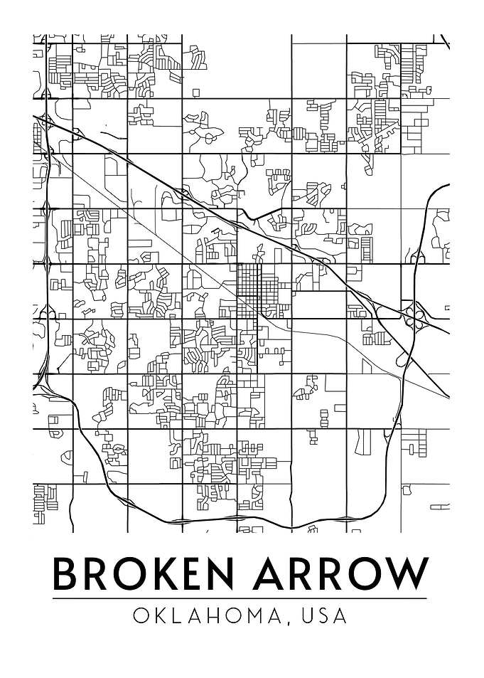 Broken Arrow Oklahoma Map