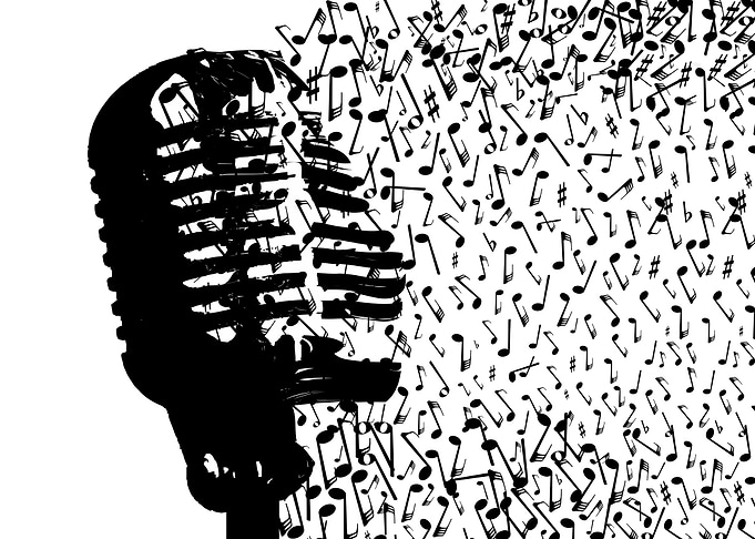 Mic Breaking Up Into Notes