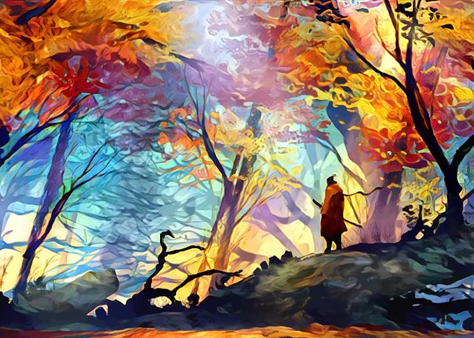 Wolf in the Forest