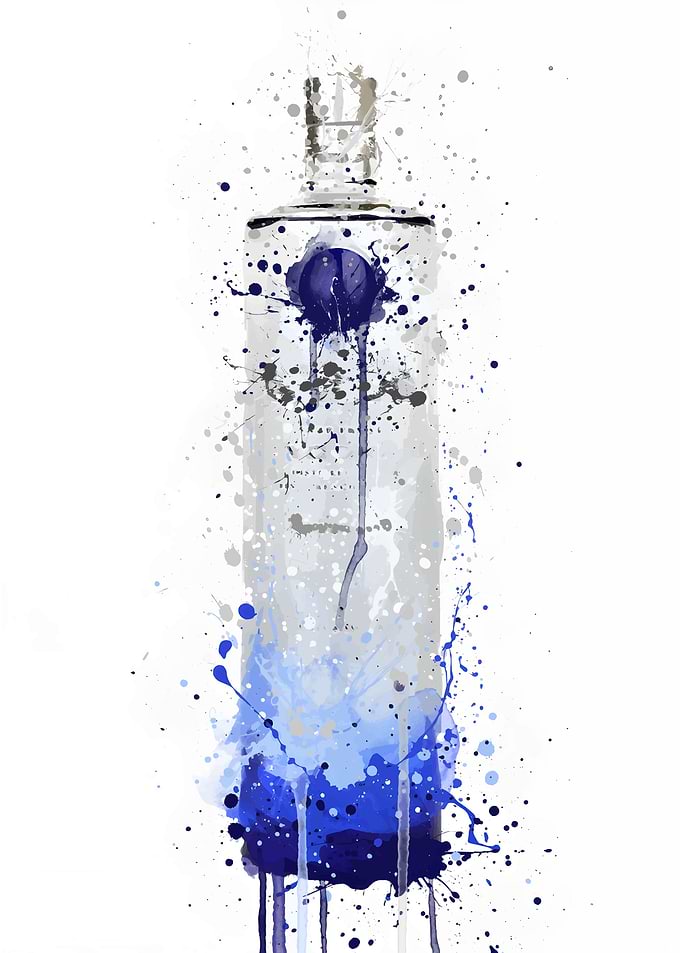 Vodka Bottle Artic Frost
