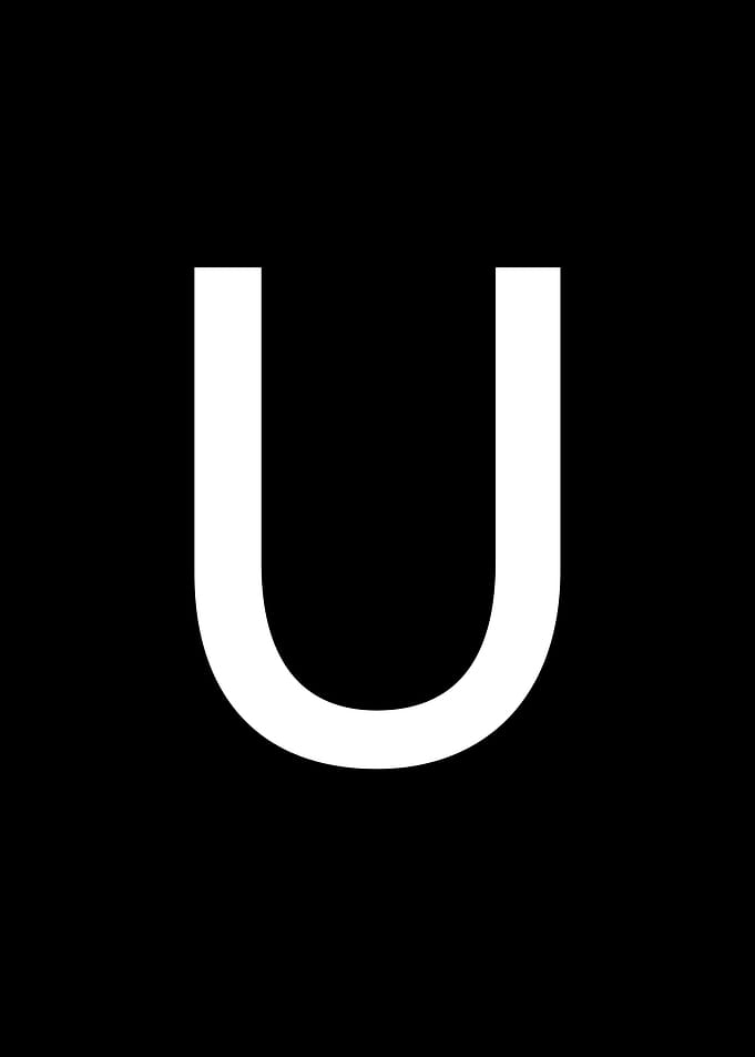 Costume alphabet letters U