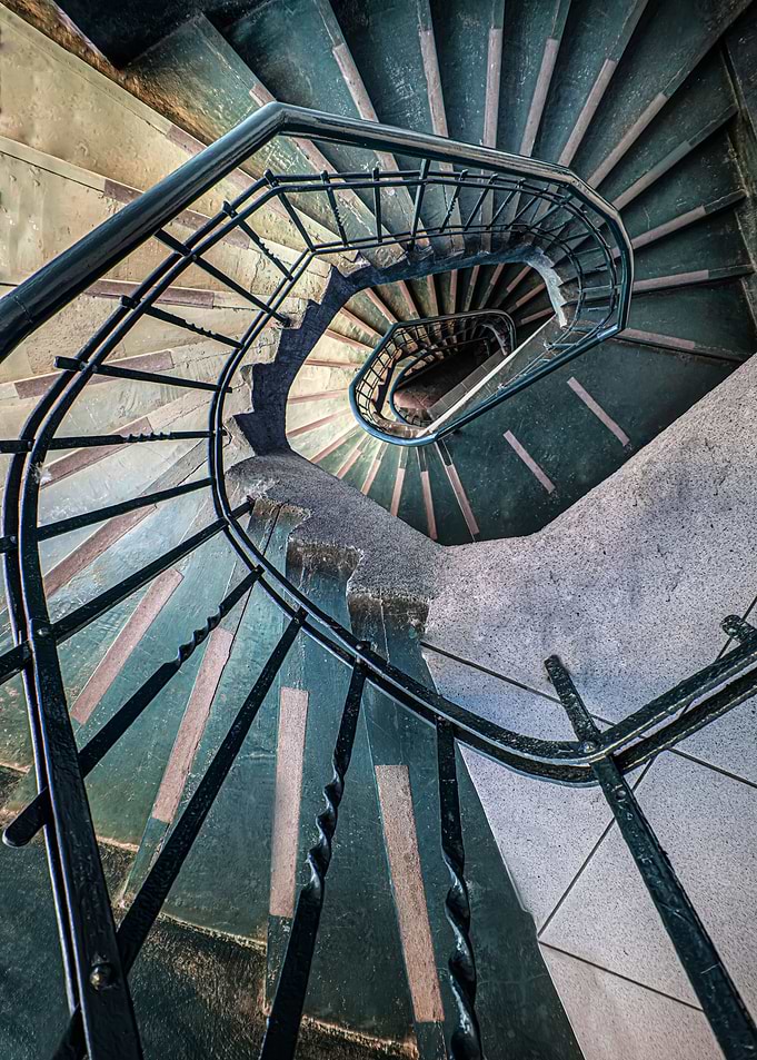 Old stony staircase