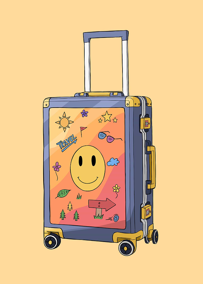 Suitcase travel Cute