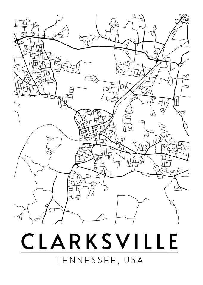Clarksville Tennessee Map