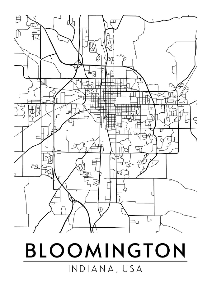Bloomington Indiana Map