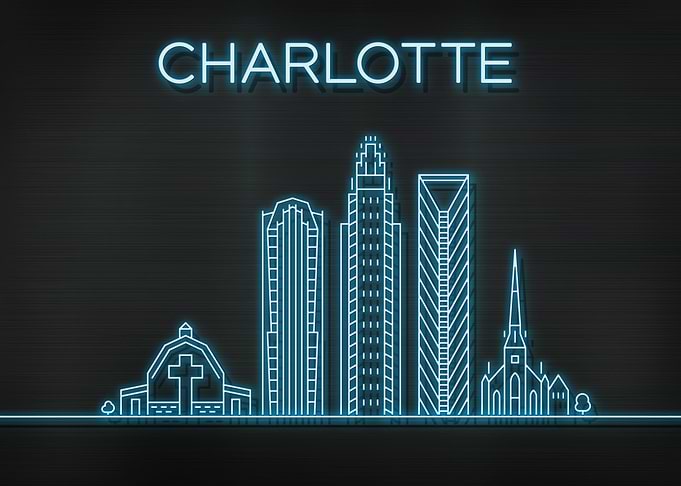 Charlotte City Skyline