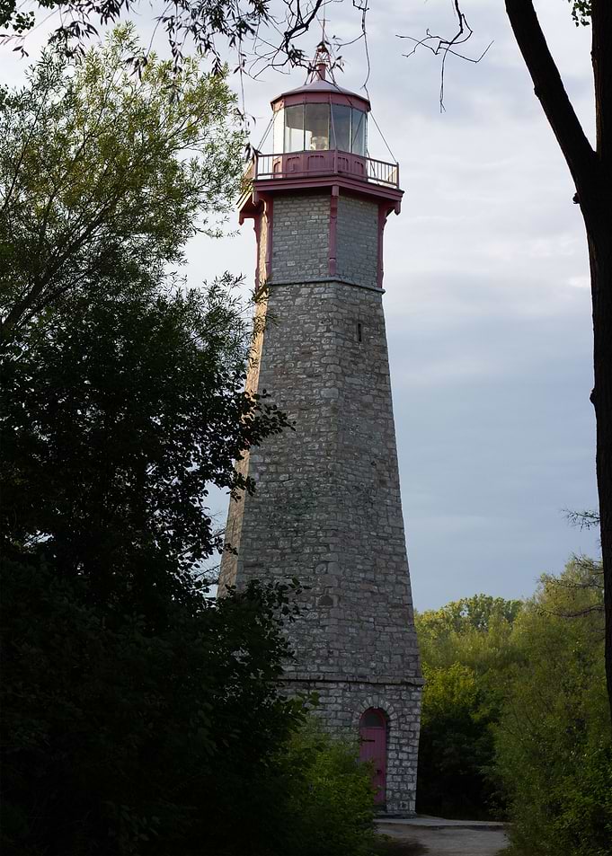 Lighthouse in a forest