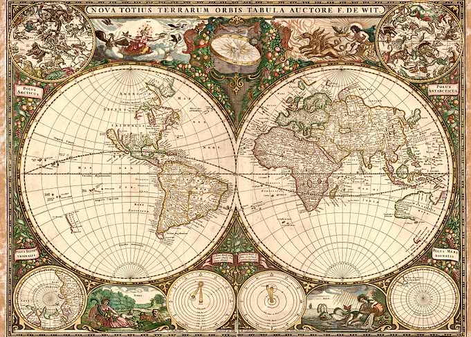 World Map 1600y Astrologic