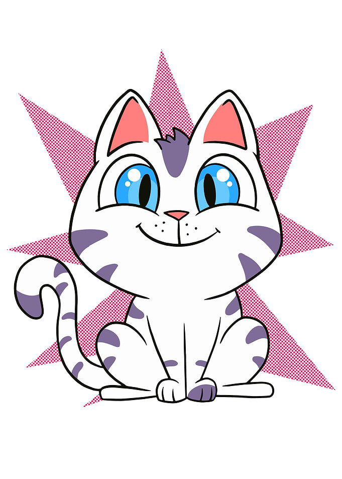 Cute white Kitten Cat