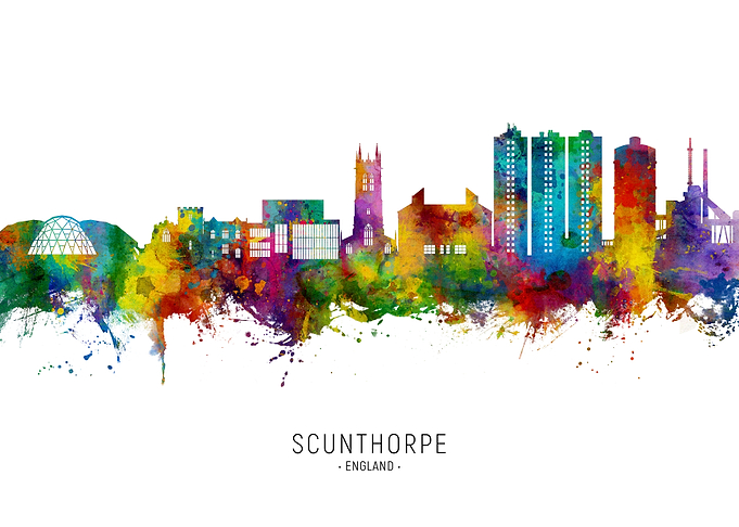 Scunthorpe Skyline England