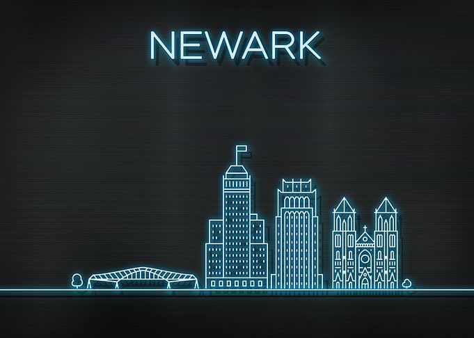 Newark City Skyline
