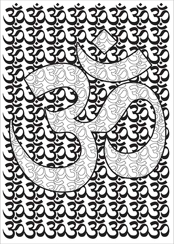 Om Black and white
