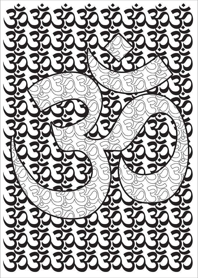 Om Black and white