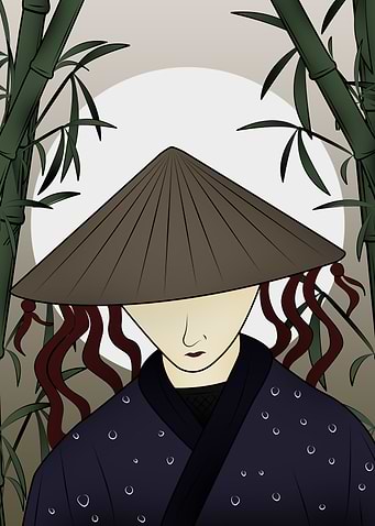 japanese painting samurai