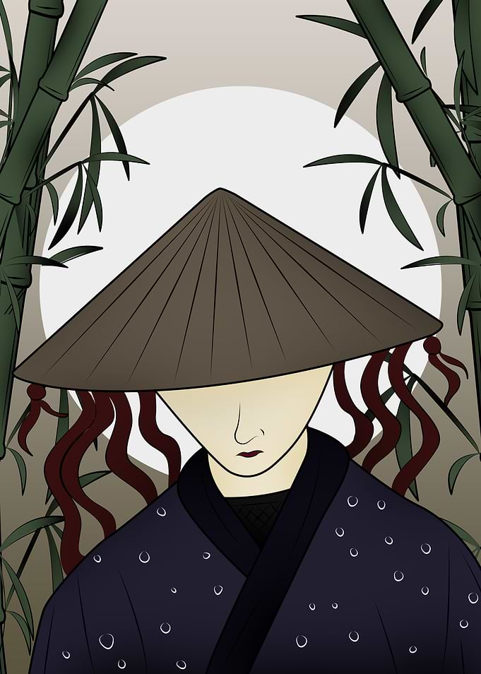 japanese painting samurai