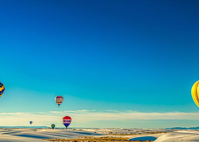 White Sand Hot Air Balloon