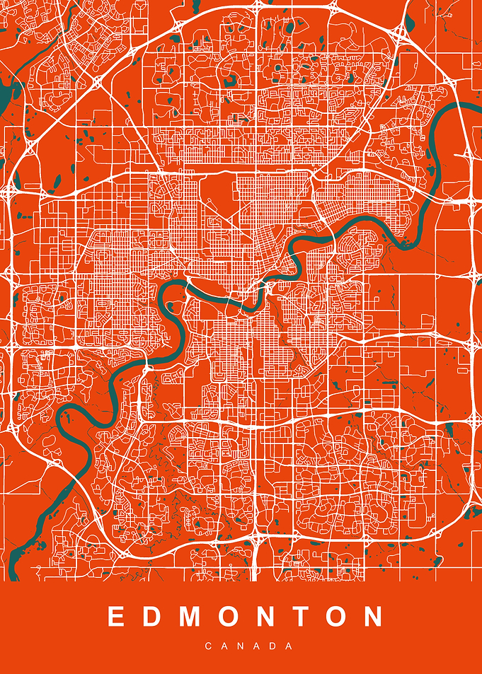 EDMONTON Map CANADA