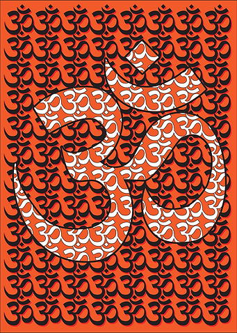 Om Orange and White