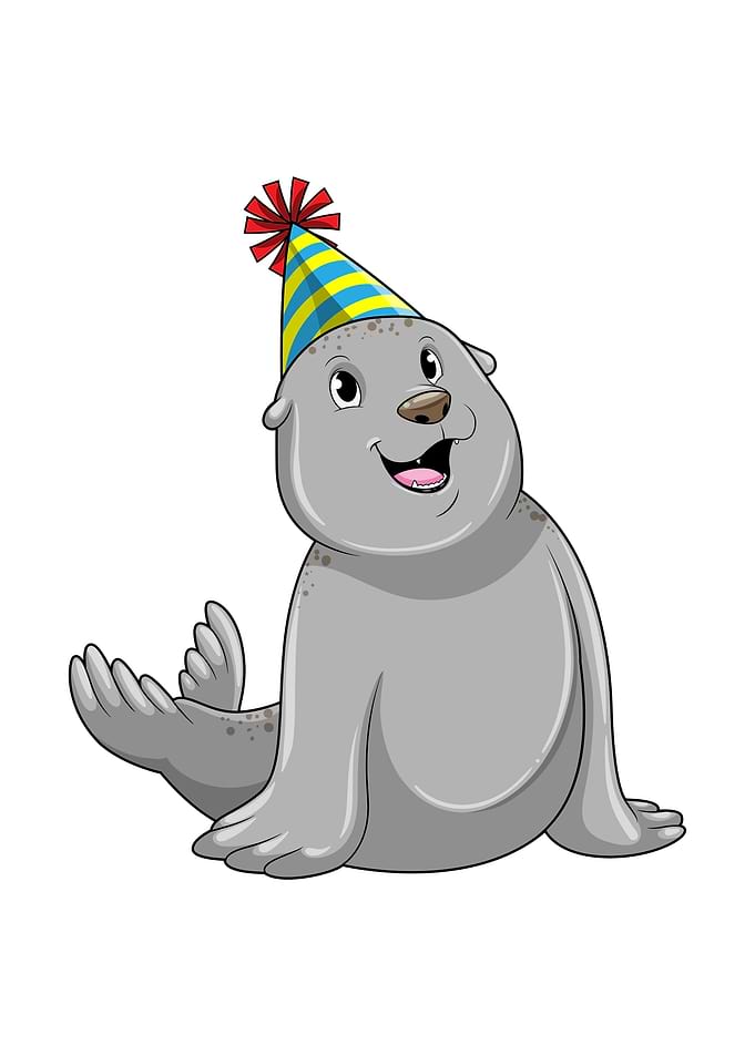 Seal Party Party hat