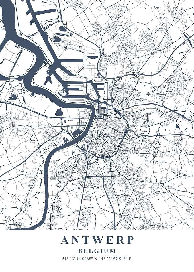 Antwerp Ash Plane Map