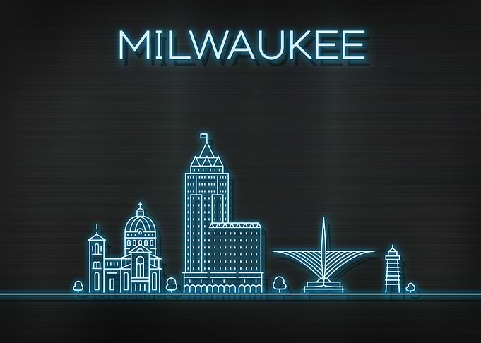 Milwaukee City Skyline