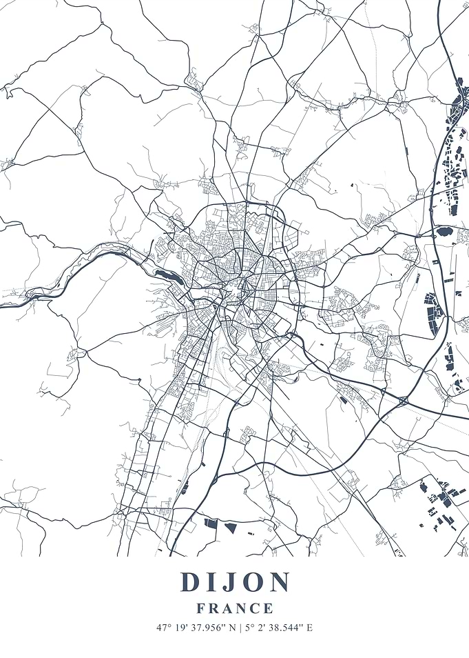 Dijon Ash Plane Map