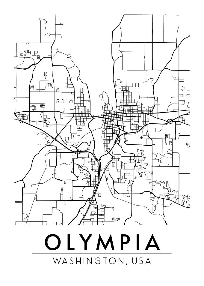 Olympia Washington Map