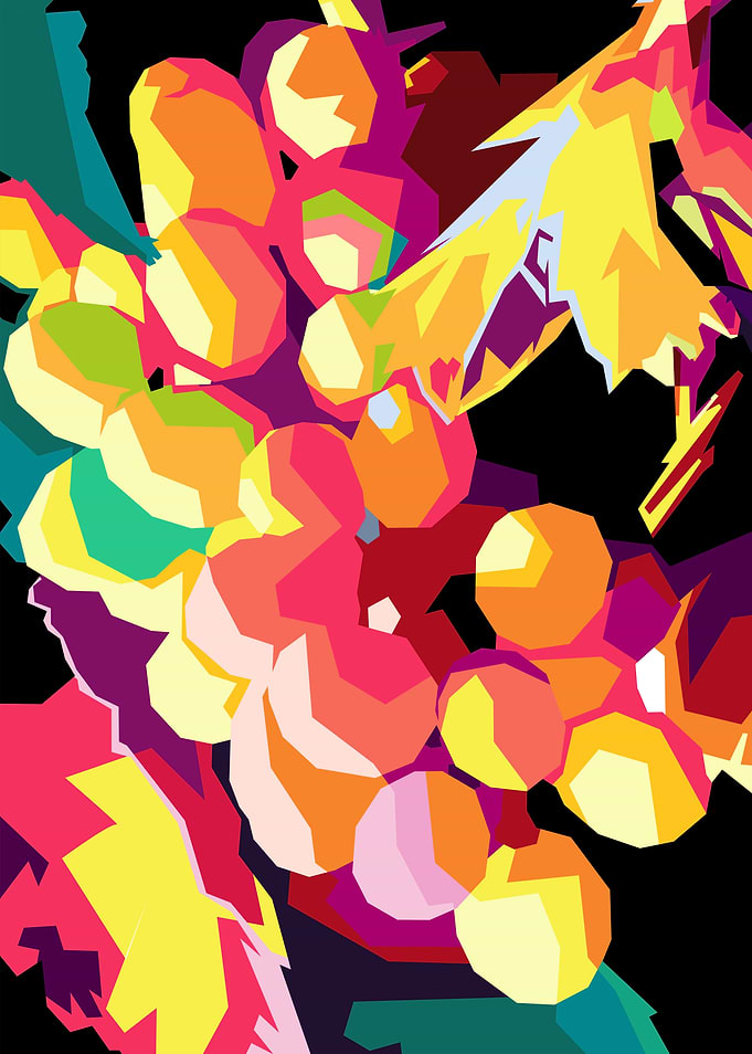 Grape pop art