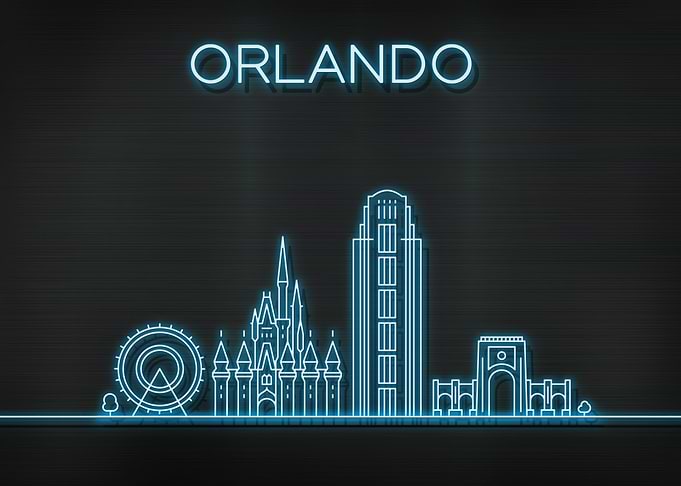 Orlando City Skyline