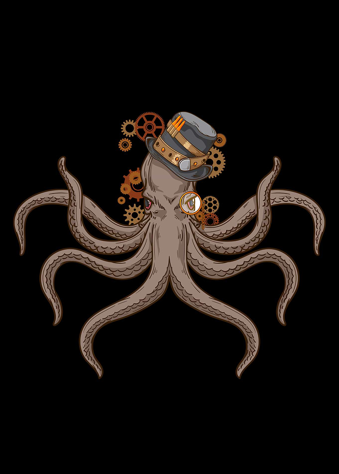 Steampunk Gift Octopus