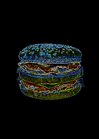 neon burger