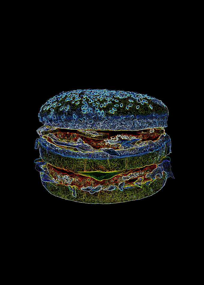 neon burger