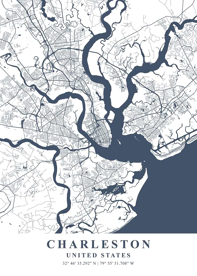 Charleston Plane Map