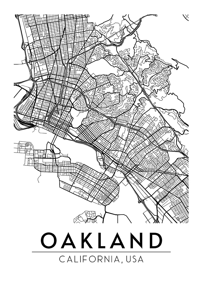 Oakland California Map