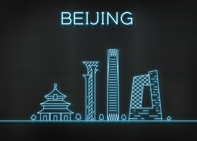 Beijing City Skyline