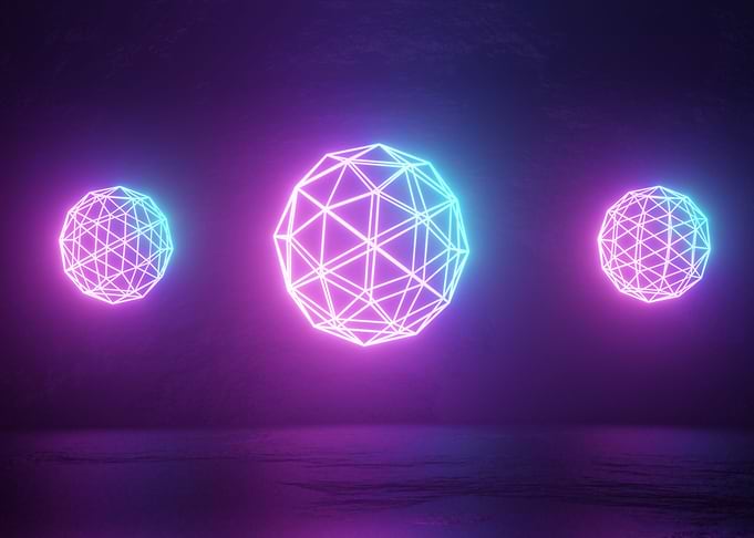 Futuristic abstract Neon