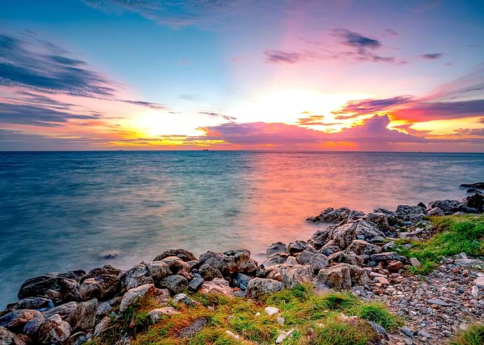 Beach Sunset Nature