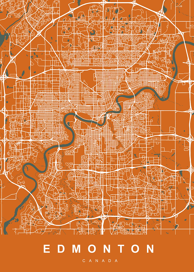EDMONTON Map CANADA