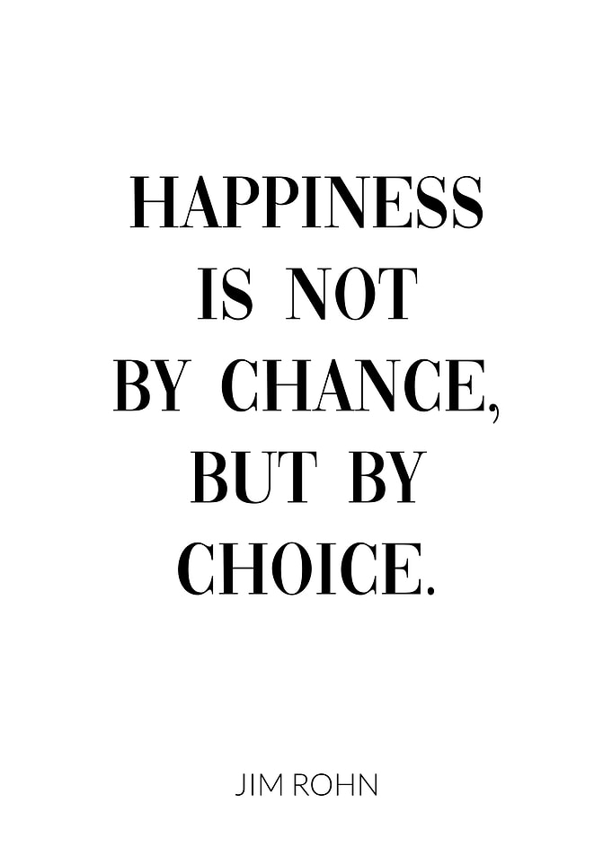 Happiness Jim Rohn Quote