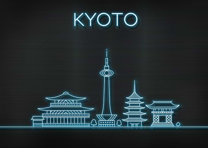 Kyoto City Skyline