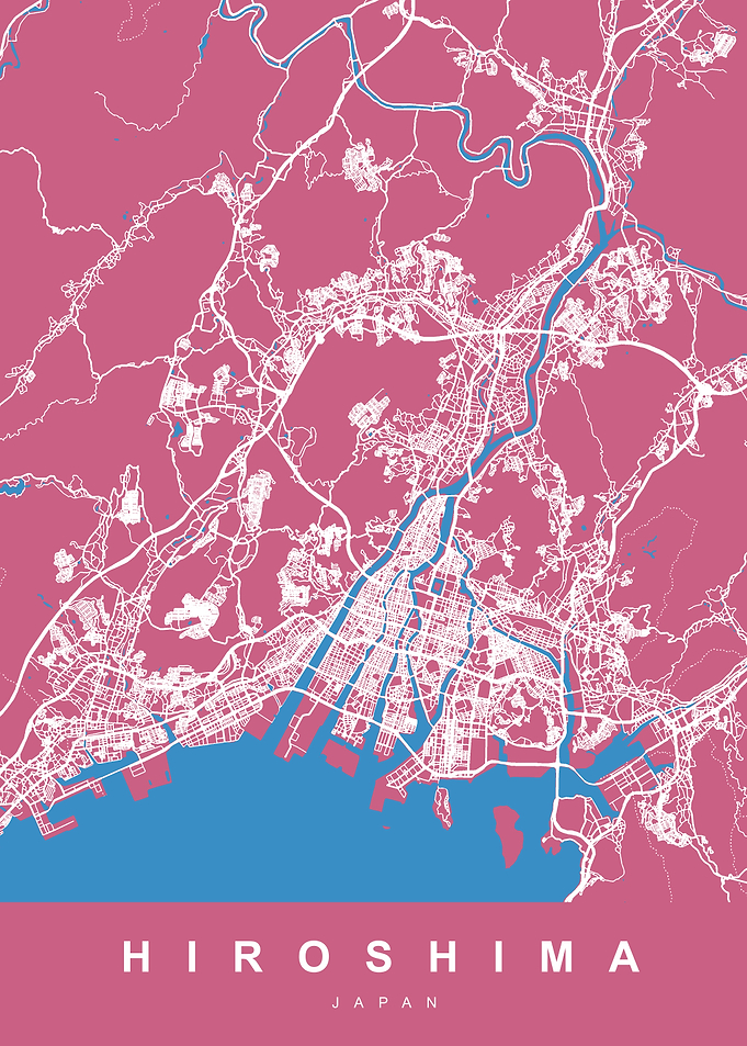 HIROSHIMA Map JAPAN