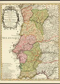 Old Map Portugal 1736